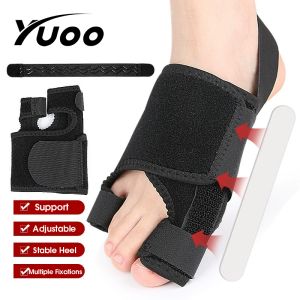 YUOO ฮาลลักซ์วาลกัสตัวแก้ซิลิโคนอุปกรณ์เจลแยกนิ้วเท้า1คู่