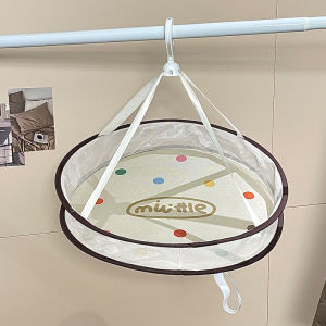 Adorable Double Layer Flat Outwear Clothes Drying Net Basket for Socks Underwear Home Dormitory Wool Sweater Laundry Care Tools