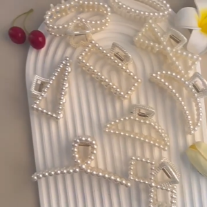 Jedai Rambut Mutiara Premium Pearl Claw Clip Jepit Rambut Aesthetic Korean Fashion Style