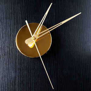 Đồng Hồ Trang Trí Kim Loại Sang Trọng Không Cần Khoan DIY Bộ Kim Đồng Hồ Vàng Thời Gian Tĩnh Lặng Trang Trí Tường Phòng Khách