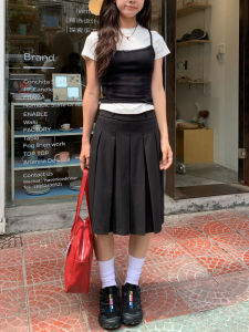 Oiiokk Lace Trim Halter Neck Short Sleeve Basic Layering Vest Spring Summer Commute Style Slim Fit Pure Color Polyester Cotton Spandex Blend