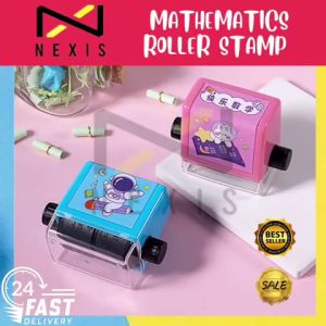 New Mathematic Rolling Stamp and Subtraction Seal Question Stamp Within 100 Pupils Math Practice Digital Roller Type