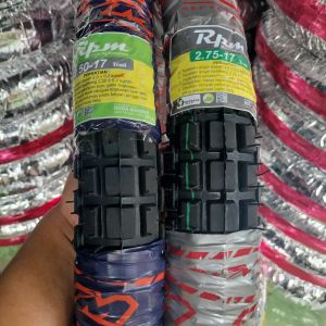 Paket Sepasang Ban Motor Bebek Semi Trail Ring 17 Ukuran 250/275-17 High Quality