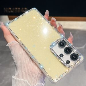Diamond Rhinestone Glitter Phone Case for Samsung S25 S24 S23 Ultra Plus FE A56 A55 A36 A35 A26 A17 A16 A15 A07 Shockproof Cover