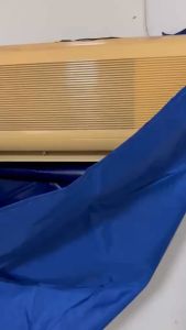 ผ้าใบล้างแอร์ ขนาด 1.2M 1.5M และ 2M ผ้าคลุมล้างแอร์ เหนียว ทนทาน ใช้งานได้นาน