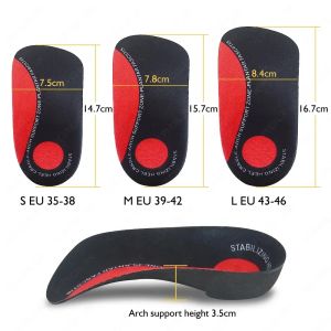 MIYIO 1 Pair Arch Supports Shoe Insole Orthopedic Insoles Heel Pad Shoe Sole Orthotics Half Insoles Flat Feet Plantar Fasciitis Feet Insoles