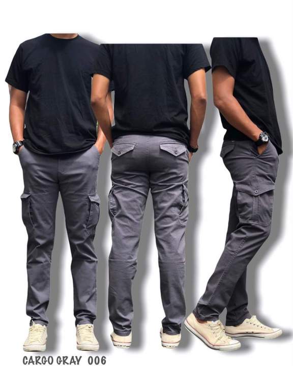 Seluar Cargo Lelaki Use Belt Men Tractical Pants Six Poket Kain Tebal