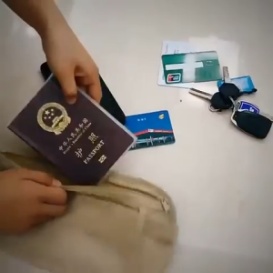 Tas Pinggang Anti Maling Pria dan Wanita / Tas Pinggang Passport & Uang untuk Travel