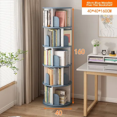 Rotating Household Living Room Easy-assembly Bookshelf