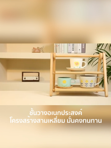 ชั้นวางของบนโต๊ะ 2 ชั้น ชั้นวางไม้ ชั้นวางต้นไม้ ชั้นวางอเนกประสงค์ ชั้นวางของ ประหยัดพื้นที่ ติดตั้งง่าย