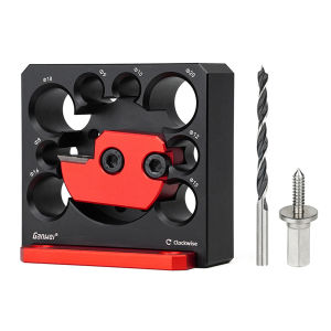 [Vktech]Adjustable Round Bar Round Tenon Making Tool with Carbide Blades Dowel Maker Compact with Nail and Drill for Woodworking