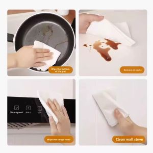 MONLEYTA | Disposable Kitchen Cleaning Cloth Absorbent Dishwashing Cloth Wet And Dry Dual Purpose Home Cleaning Paper Towel Manliata X0608104154