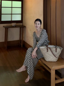 Elegant Wrap Dress Long Style CML Eastern Elegance Slimming Tea Break Dress Versatile Front Back Wear High Waist A-Line Skirt