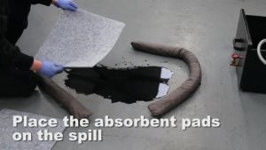 Universal Absorbent Pad TAGS-J50R (Grey) 40cm x 50cm x 5mm(Thickness) x 24Sheets/Roll(12Meter) Absorbing-Oil Grease Liquid Chemical