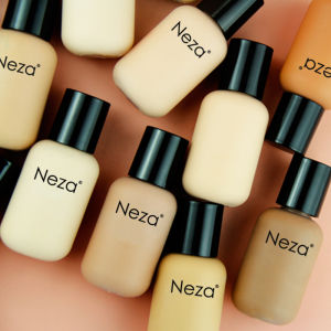 NEZA Full Coverage Oil Control Liquid Foundation Waterproof Moisturizing All Day Longlasting Makeup Primer Naturally Foundation Liquid