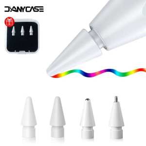 DANYCASE 3Pcs Nib Cho iPad Apple Bút Chì 1st 2nd Thế Hệ USB-C Bút Chì Pro bút chỉ điểm đầu thay thế