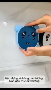 Hộp Đựng Xà Phòng Hình Gấu Dán Tường - Kệ Đựng Xà Bông Đựng Đồ Dùng Cá Nhân Tiện Ích Dán Tường