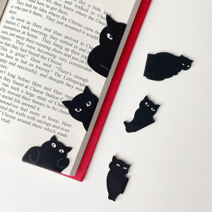 6PCS Kawaii Cat Magnetic Bookmarks - Cute Bookmark Holders for Readers Students Teachers & Book Lovers