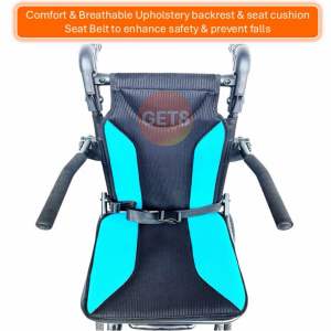 Wheelchair Pushchair [🇸🇬 GETS] ♿️ Aluminium Travel Pushchair with retractable pulling rod for easy & convenience travel. Lightweight 8.9kg. 🏆 Stay Safe While Travelling it comes with 12” thickened solid rear wheels for smooth stable & safe ride