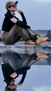 Klip Cermin Reflektor Selfie Portabel Alat Foto Kreatif Sky Mirror untuk Konten Sosmed