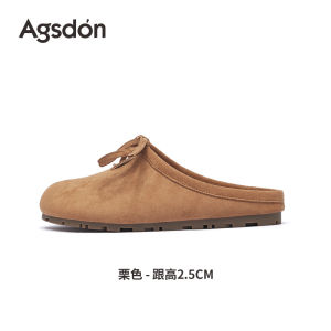 Agsdon Womens Platform Birkenstock Slippers Fall Outdoor Wear-Resistant Cute Ugly Shoes Casual round Toe Flat Heel