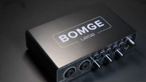 BOMGE U202 USB Audio Interface with Mic Preamplifier XLR/TSR/TS Ports48V32-Bit/192kHz Resolution for computer recordingStreaming Podcasting