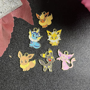 6 Chiếc Nhân Vật Pokemon Men Quyến Rũ Bông Tai Mặt Dây Chuyền Cho DIY Móc Khóa Vòng Cổ Kim Loại Thời Trang Phụ Kiện Trang Sức Hoạt Hình Anime