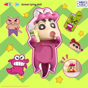 Kucikuji Crayon Shinchan Car Dashboard Decoration Mobile Phone Desktop Figure PVC Material 65cm Size Collectible Toy Gift