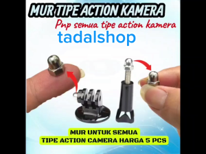 mur nut screw mur baut action kamera universal mur screw sekrup pengganti baut mounting tongsis