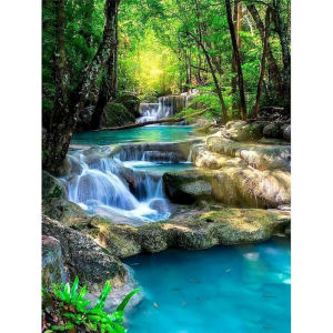 Forest and Rivers Landscape 500/1000/1200/2000 PCS Jigsaw Puzzles Family Activity Games for Gameroom Bedroom Gifts Home Decor