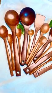 Muôi Vá Sạn Thìa Muỗng Gỗ Tự Nhiên Cao Cấp - Chống Chầy Xước Nồi Chảo Chống Dính - Chịu Nhiệt An Toàn