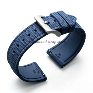 New Fluorine Rubber Quick Release Watch Strap 20mm 21mm 22mm Flat Strap Band FKM Rubber Diving Universal Watchband Men Bracelets