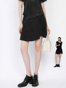 S·DEER | Chân Váy A-Line Thêu Ren Cổ Điển