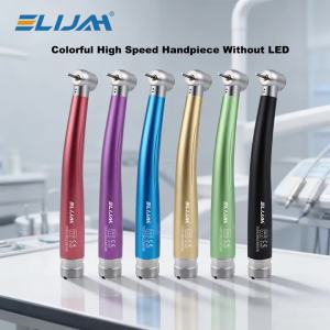 ELIJAH Dental 2/4 Holes Colorful Without LED High Speed Handpiece Rotation Turbine Tip Ceramic Bearing Dentistry Surgical Tools