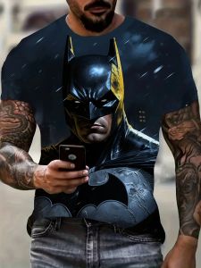 Hot Toys | Hot Toys 2026 Best-selling New Batman 3D Printed T-shirt Superhero Anime T-shirt Superman T-shirt Mens Top Large Size