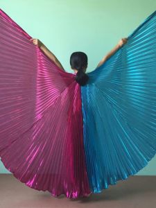 Childrens Belly Dance Golden Wings Childrens Oriental Dance Two-Color Color Two-Color Watch Show Dance Color Props