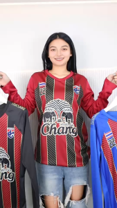 เสื้อคอกลม ไซส์S-3XL เสื้อกีฬา แขนยาว ลายทาง พิมพ์ลายช้าง ผ้าไมโคร เนื้อผ้านิ่ม ทรงสปอร์ต มีหลายสีให้เลือก t225566#