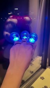 Kpop aespa  Lightstick Ring 3D silicone Ring With light Bag Accessories Yu Ji Min Uchinaga Aeri Kim Minjeong Ning Yizhuo High Quality Pendant Gift for Fans