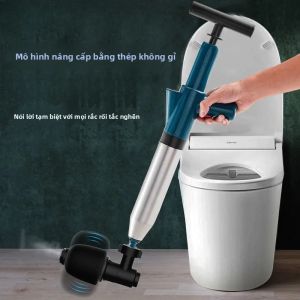 Thép Không Gỉ Cao Cấp Thoát Khí Blaster Phòng Tắm Bồn Rửa Cống Thoát Tắc Tẩy Vệ Sinh Tỳ Đường Ống Dụng Cụ Tắc