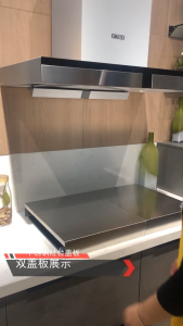 Stainless Steel Stove Shelf with Easy-Clean Design – Spill-Proof Storage for Induction Cooktops Dishes & Spices