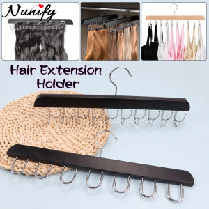 1Pcs Hair Extensions Storage & Display Rack With 14/20Pcs Hooks For Hairpiece Hair Bundles Double-Sided Hair Extension Rack