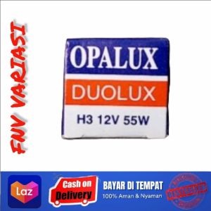 Lampu Bohlam H3 12V 55W Opalux