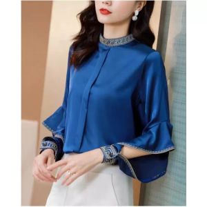 TM 8606 Atasan CNY Briana bell sleeve top import
