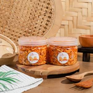 Paket beli 2 Kentang mustofa toples 400ml 120gr mustofa kering pedas manis cocok untuk lauk kriuk