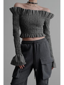 เสื้อยืดแขนยาว Sweet And Spicy สำหรับผู้หญิง ชุดทำงาน แขนยาว คอกลม ทรงเข้ารูป ฤดูใบไม้ผลิ ฤดูร้อน จีนแผ่นดินใหญ่