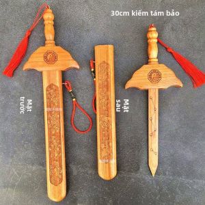 Kiếm Trang Trí Gỗ Đào