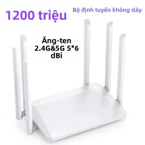 Bộ Định Tuyến Không Dây Băng Tần Kép 2.4G 5G Tốc Độ 1200Mbps Bộ Mở Rộng Phạm Vi Wifi Với 5 Ăng-ten Độ Lợi Cao 6dBi Thiết Bị Mở Rộng Wifi Cho Phạm Vi Phủ Sóng Rộng Hơn