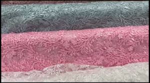 ผ้าเมตร ผ้าลูกไม้ ผ้าลูกไม้ฝรั่งเศส ผ้าลูกไม้ตาข่ายปักเลื่อม มีเชิง ผ้าปักลายดอก ผ้าลูกไม้นําเข้า หน้ากว้าง 50 นิ้ว หน่วยขายเป็นเมตร