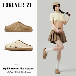 Forever 21 | French Boho Lace-Up Breathable Half Slippers