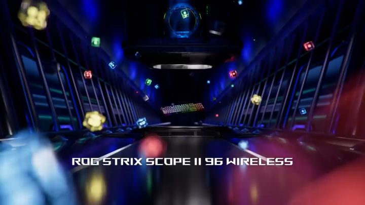 Bàn phím cơ Asus ROG Strix Scope II 96 Wireless NX Snow & Storm Switch - Hàng Chính Hãng